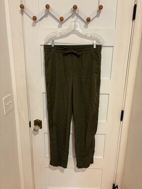 GAP Olive Easy Drawstring Pants Medium Tall
